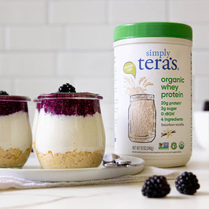 blackberry dragon fruit protein cheesecake cups